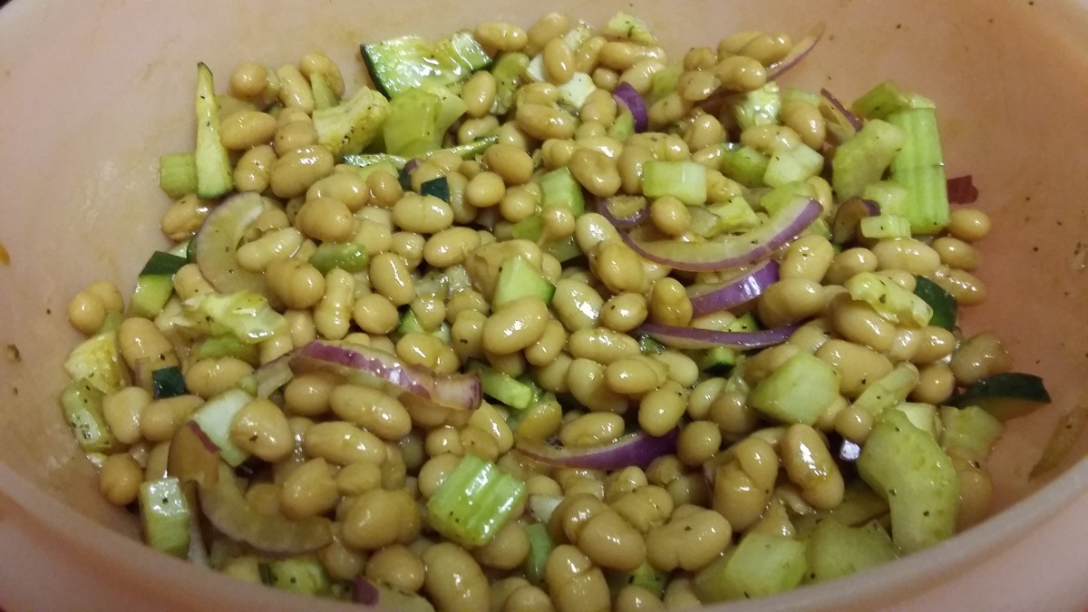 Cold Pork And Bean Salad