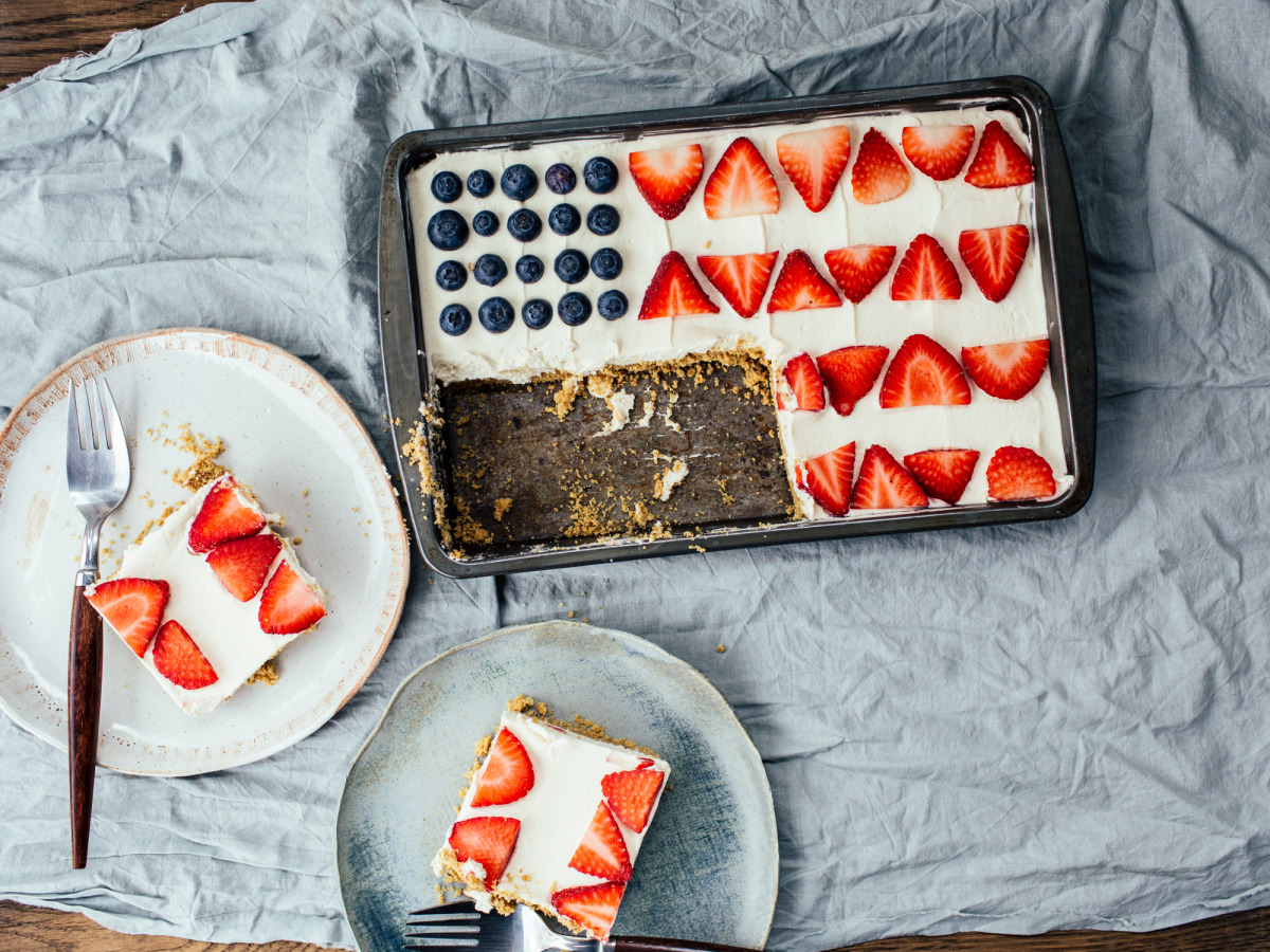 4Th Of July No Bake Cheesecake