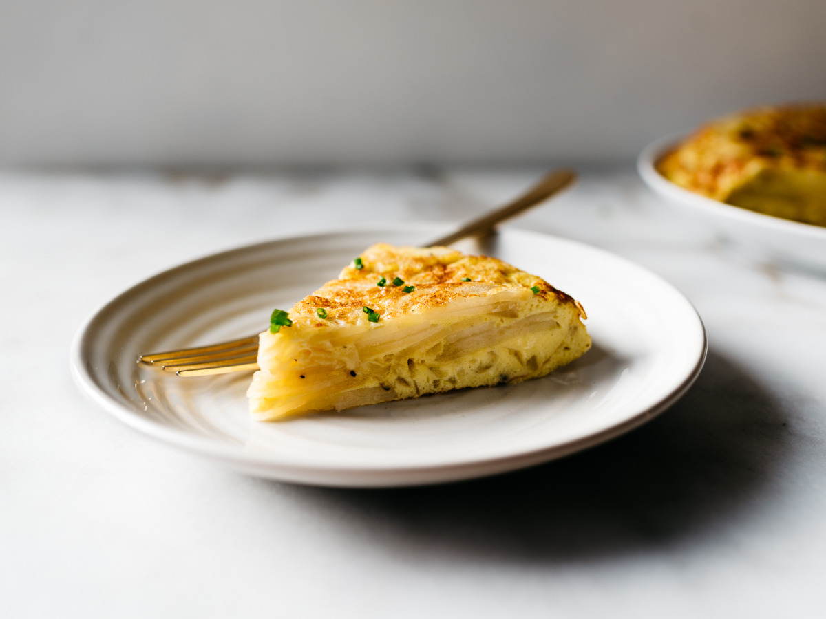 Spanish Potato Omelet (Tortilla A La Espanola)