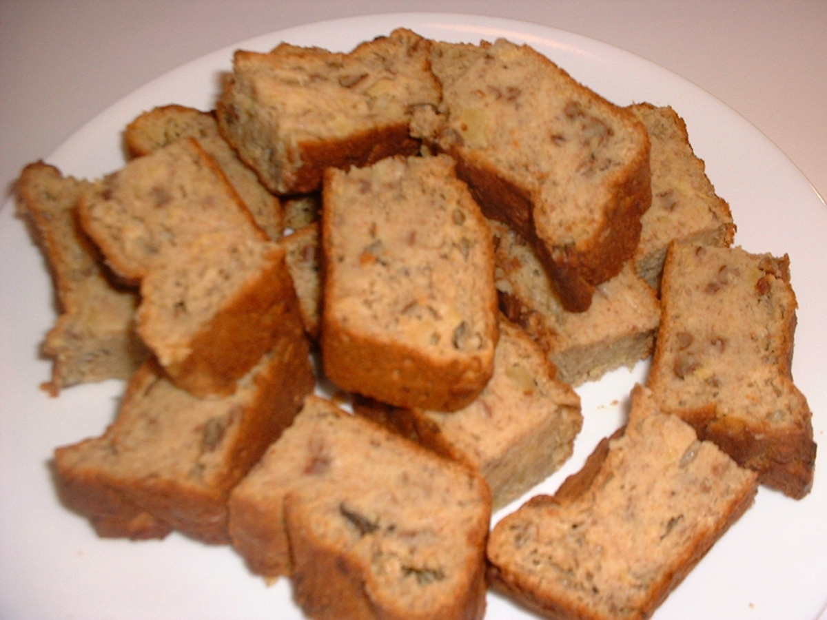 Banana-Pineapple Nut Bread (Healthy)