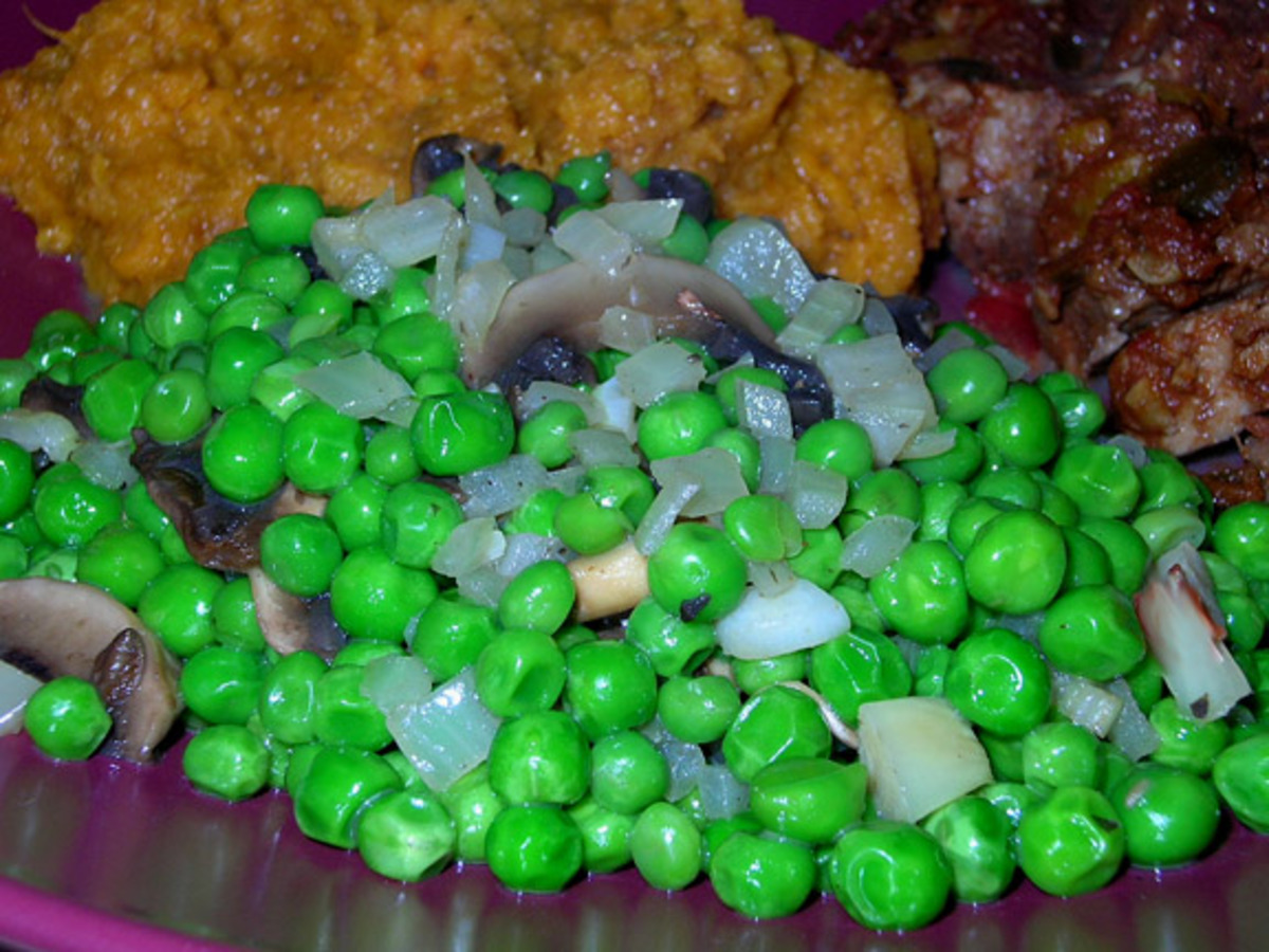 Sweet Peas And Mushrooms