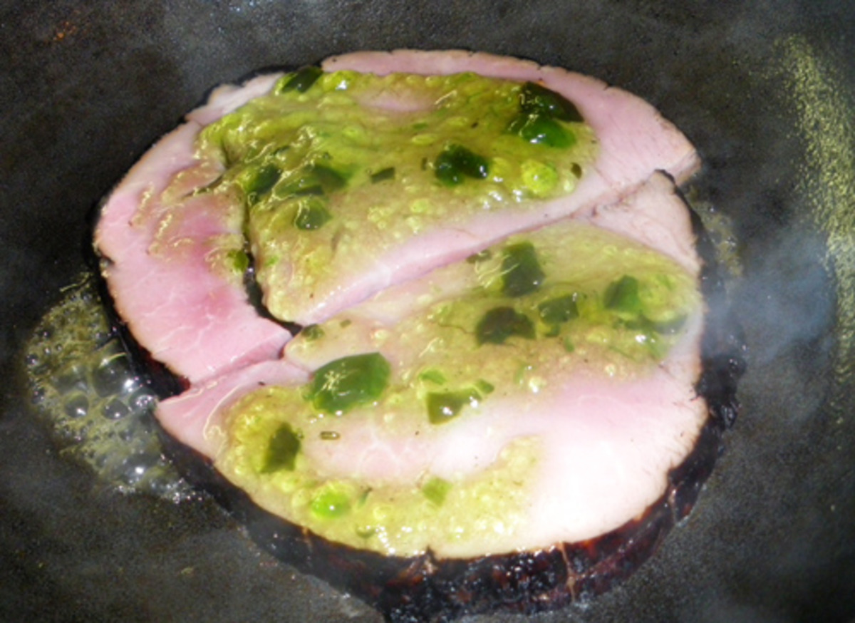 Pepper Jelly Ham Steak