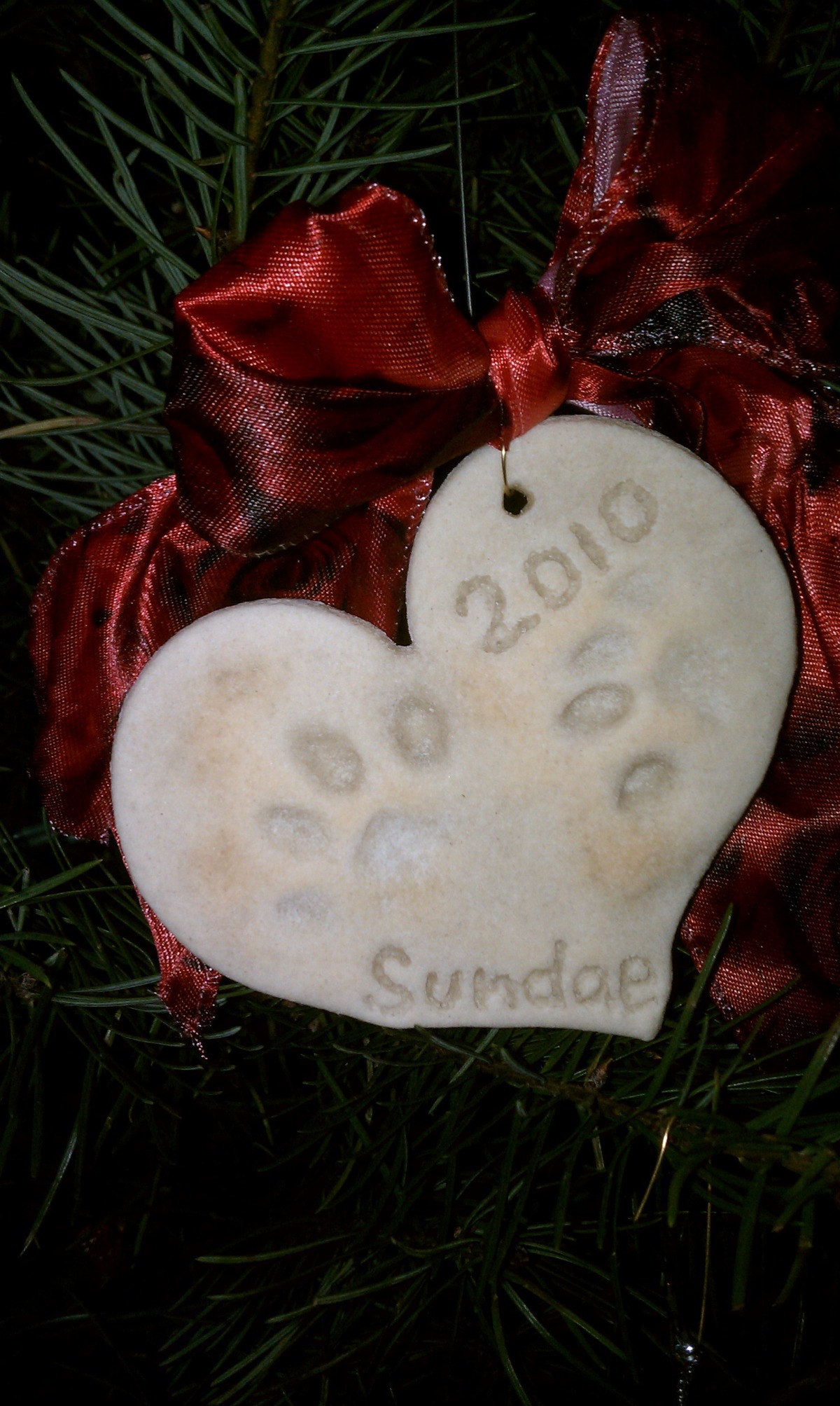 Ornament And Handprint Clay