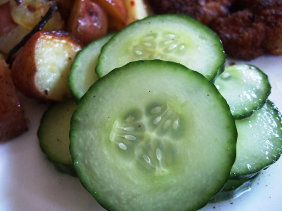 Pressed Cucumber Salad (Pressgurka)
