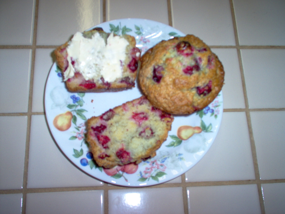 Cranberry Sour Cream Muffins