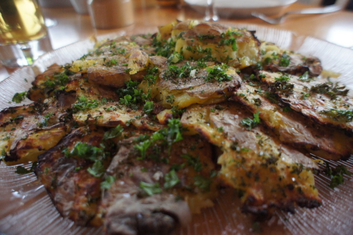 Cuban Crushed Potatoes