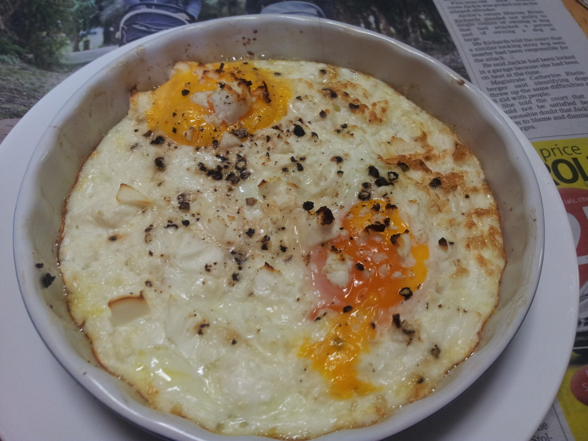 Shirred Eggs With Feta