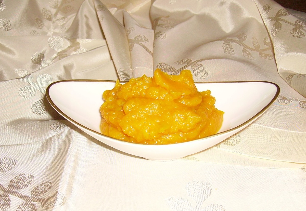 Homemade Pumpkin Puree- Steamed Or Boiled