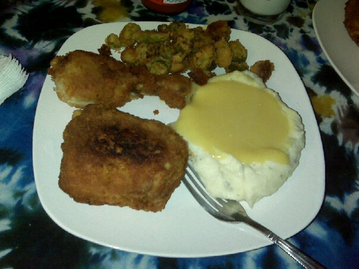 Oven Fried Chicken With Honey Butter Sauce I