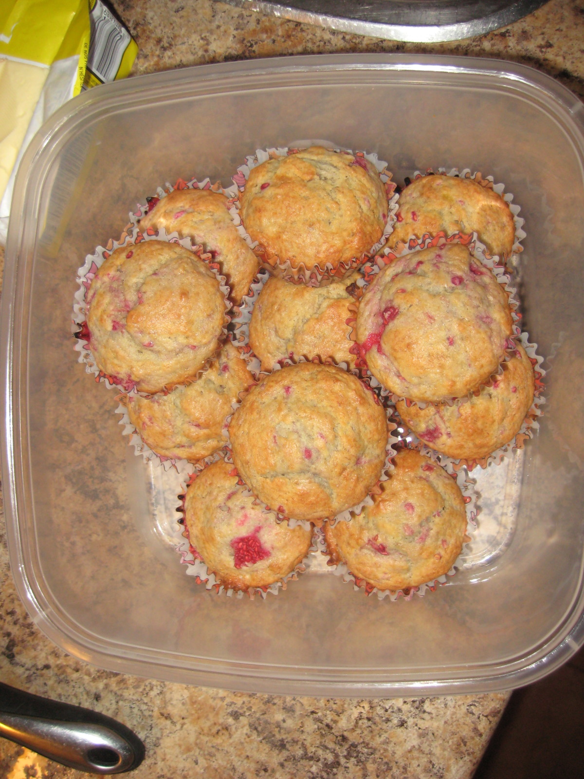 Banana Raspberry Muffins