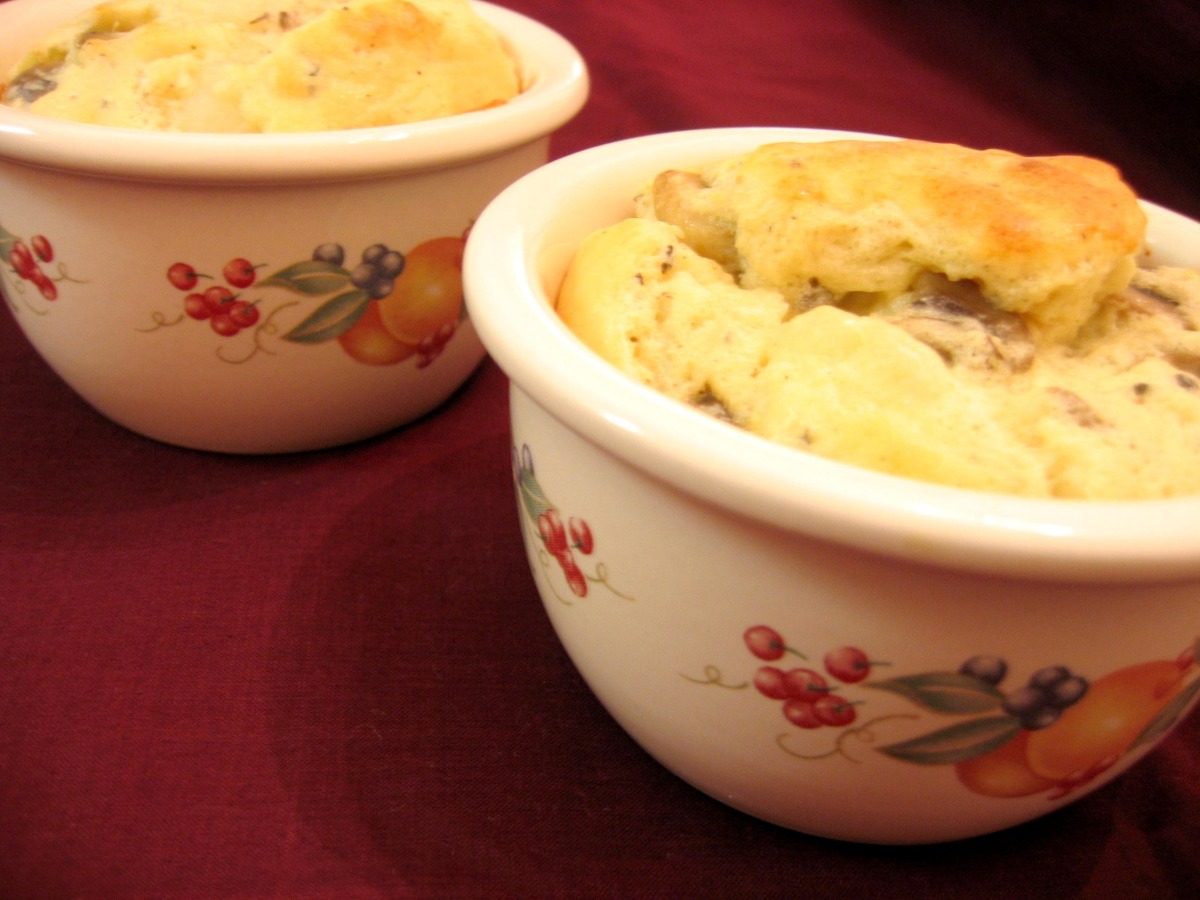 Garlic Mushroom Souffle