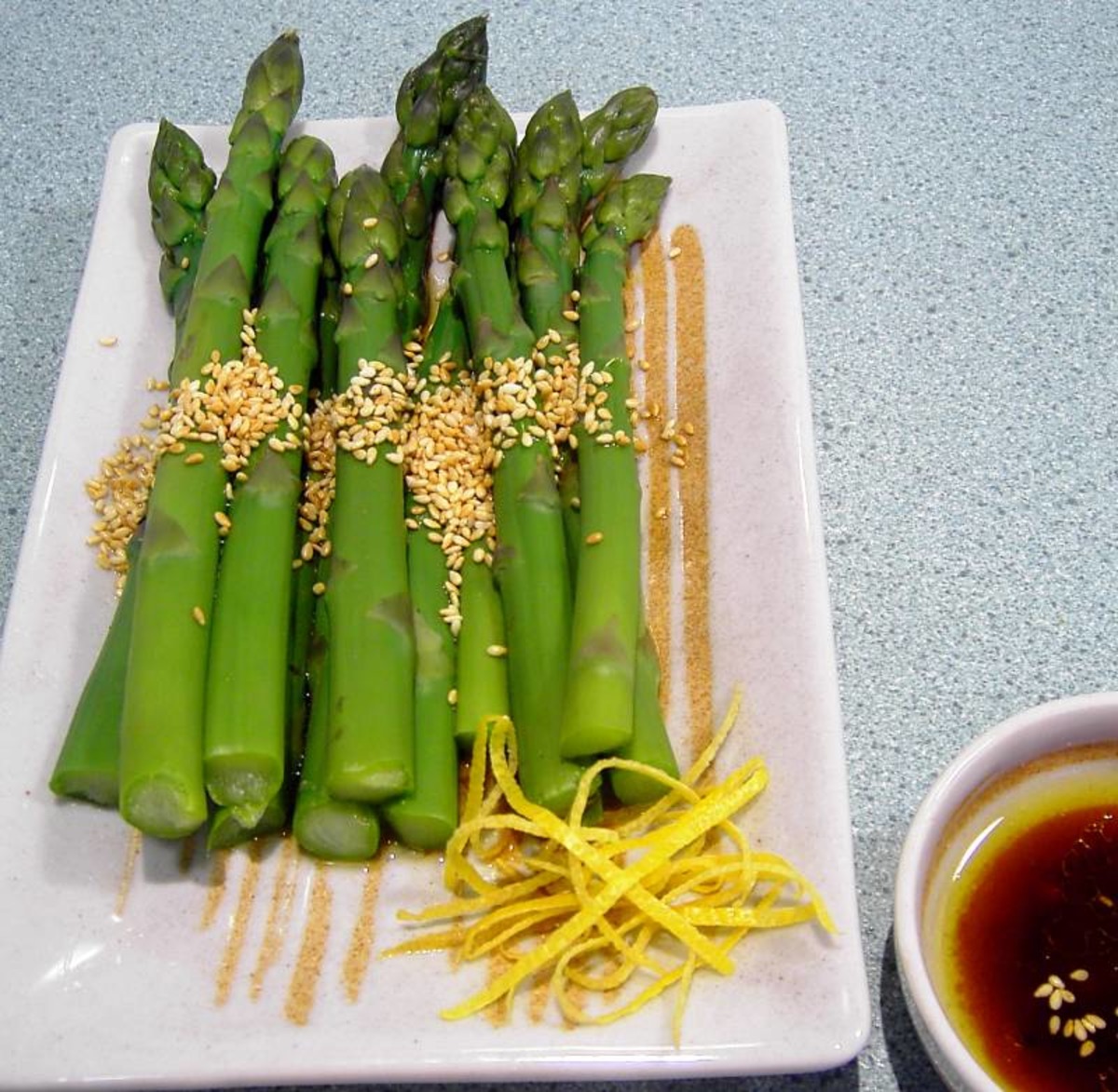 Hot Or Cold Sesame Asparagus