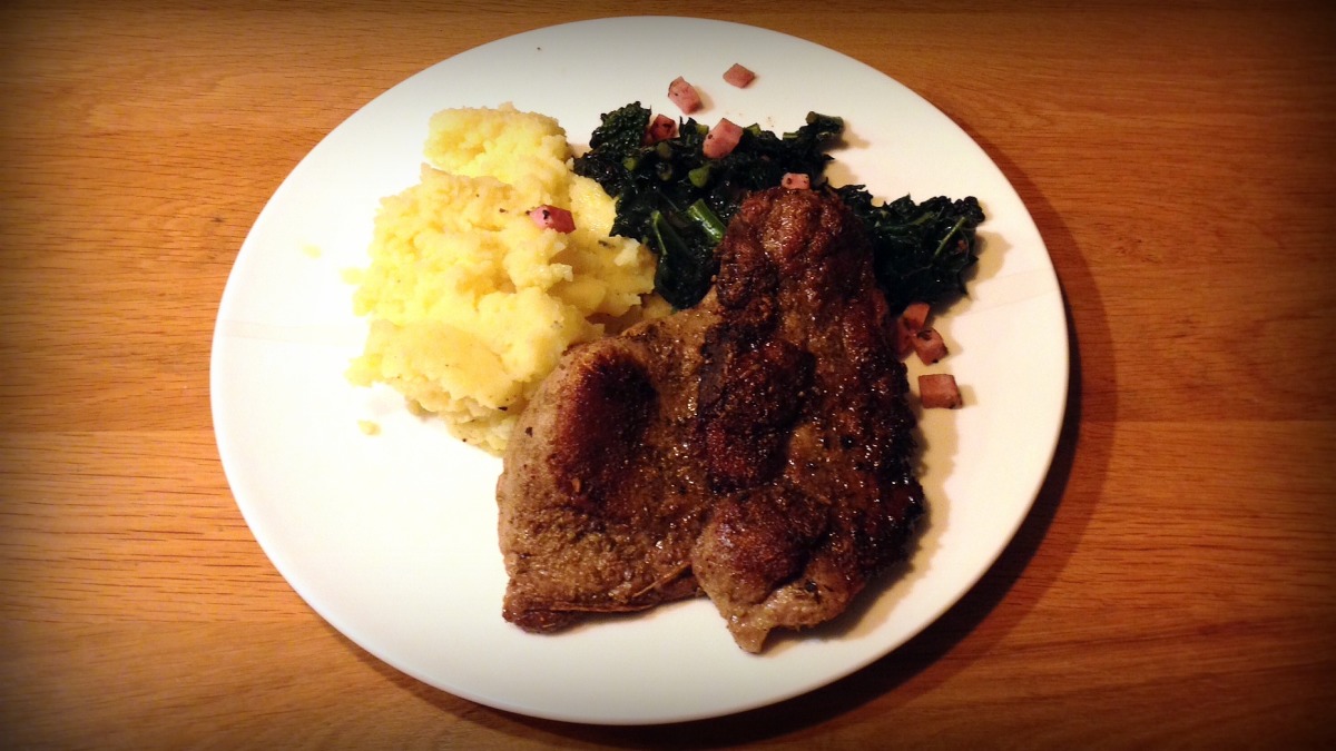 Spalla Di Maiale (Pork Chops With Tuscan Kale)